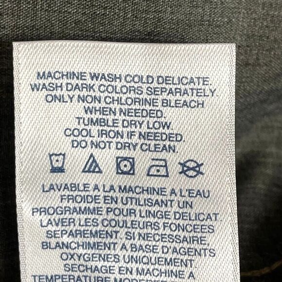 Lands’ End Mens Corduroy Pants Size 37 Beige Flat Front Relaxed Fit Straight Leg - Picture 9 of 15